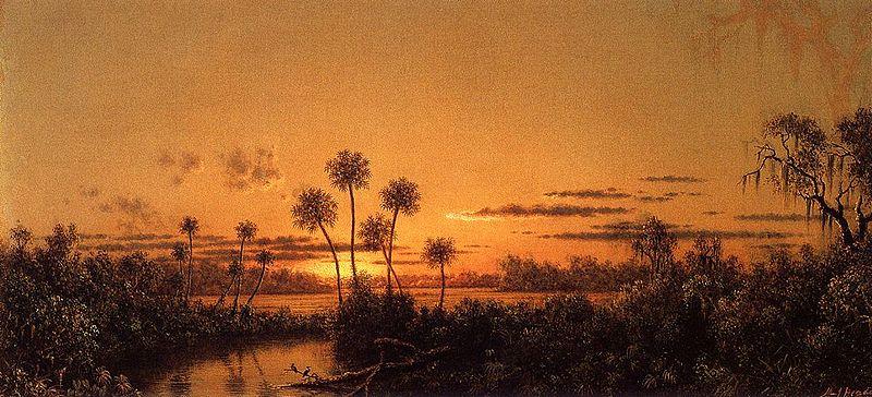 Martin Johnson Heade After Sunset oil painting picture